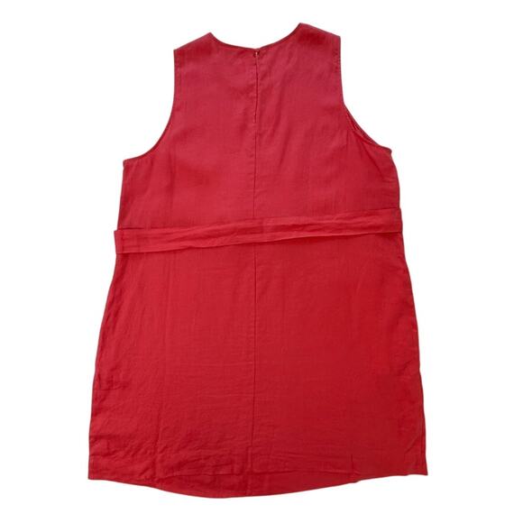 BODEN Women Sleeveless 100% Linen Mini Dress Rose Pink Size 20-22R - Picture 7 of 16